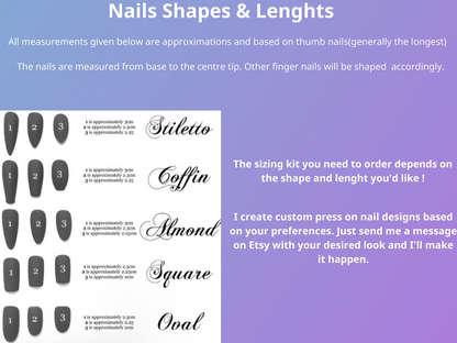 Freestyle 3D Gel Nails: Trendy Press On Nails with Adorable Designs | Handcrafted Press On Nails | Handcrafted Nail Art | JT372